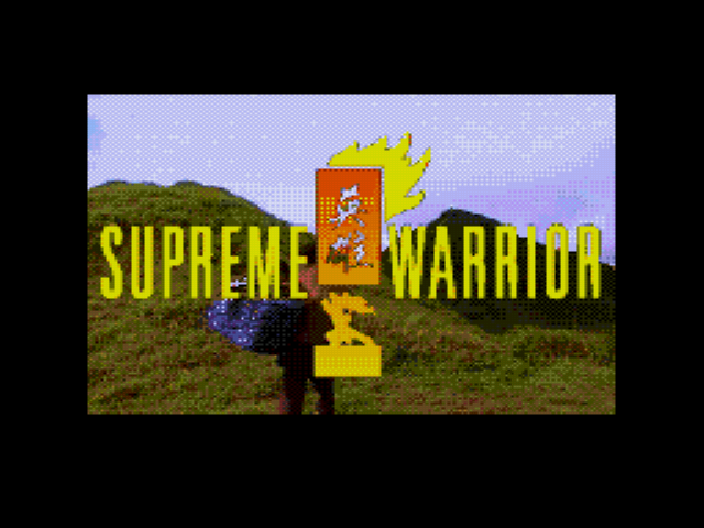 Supreme Warrior Title Screen